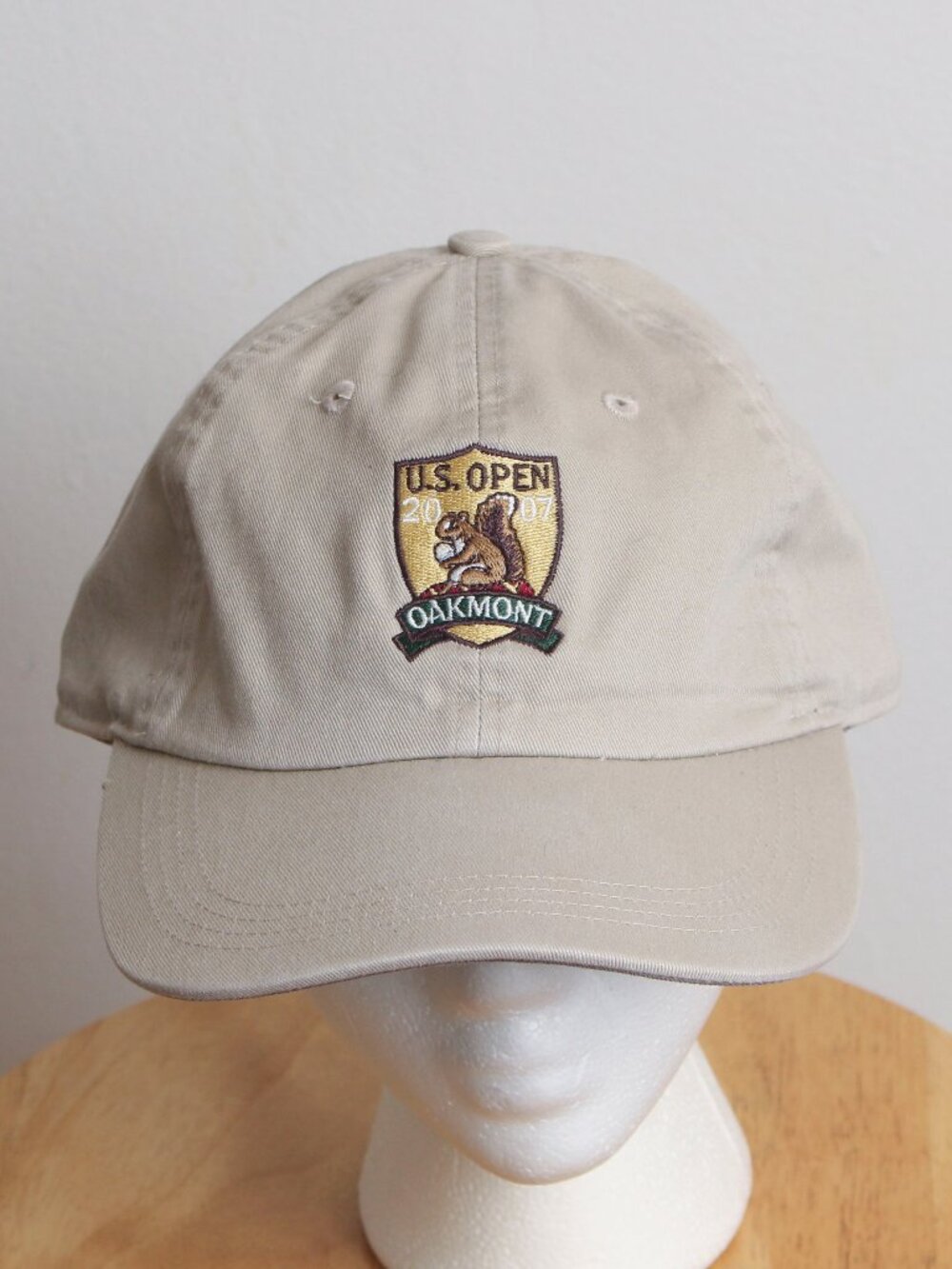 U.S. Open Oakmont 2007 Hat Mens OS Tan Golf Tournament Cap